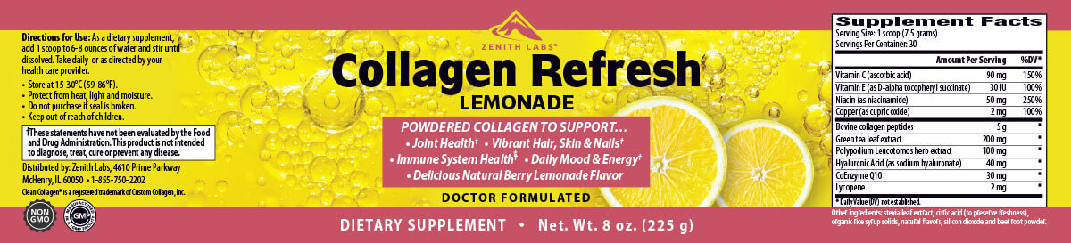collagen refresh lemonade ingredients
