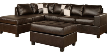 cruce modern bonded leather sectional