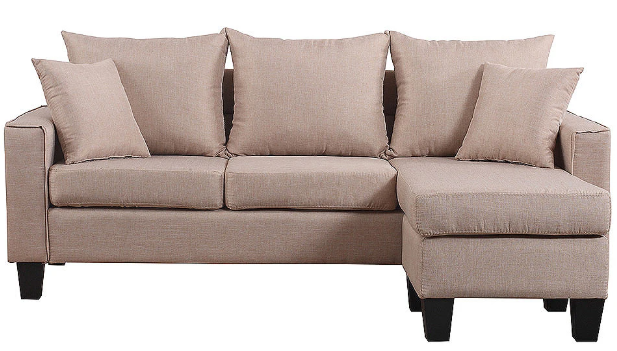 lisa vibrant contemporary small space saving sectional sofa