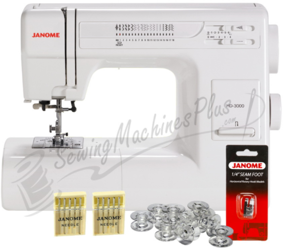janome hd3000 heavy duty mechanical sewing machine