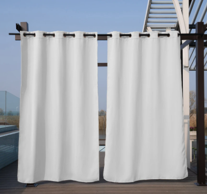 outdoor waterproof grommet top curtains