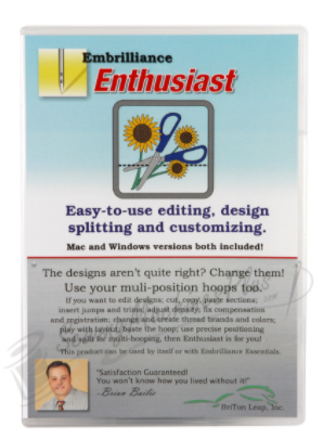 embrilliance enthusiast embroidery software for mac & pc