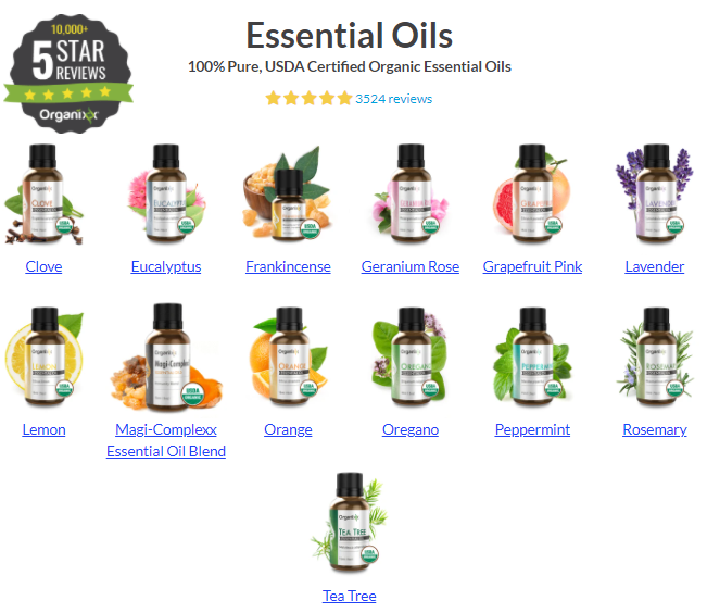 organixx essential oils