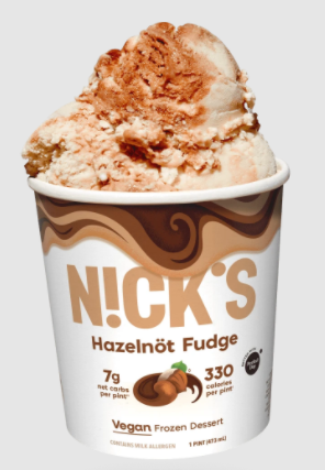 nick ice cream hazelnut fudge